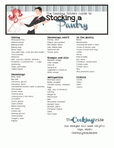 Guide to Stocking a Pantry