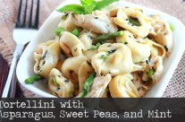 Tortellini with Asparagus, Peas and Mint