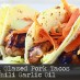 Hoisin Glazed Pork Tacos with Chili Garlic Oil