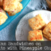 Mini Ham Sandwiches on Buttermilk Biscuits with Pineapple Chutney