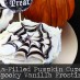 Nutella-Filled Pumpkin Cupcakes with Spooky Vanilla Frosting