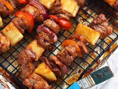 Pork clearance kabobs grill