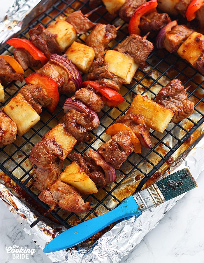 Marinated pork clearance kebabs