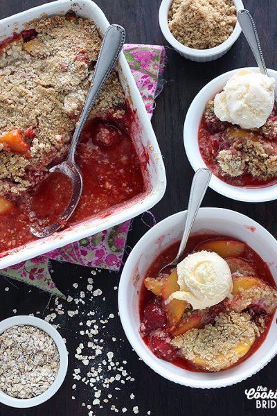 peach crumble