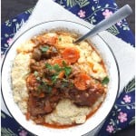 Slow Cooker Country Style Pork Ribs with Parmesan Corn Grits - CookingBride.com
