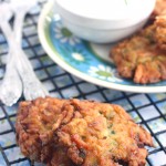 Zucchini Patties with Dill Dipping Sauce - CookingBride.com