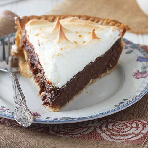 chocolate meringue pie