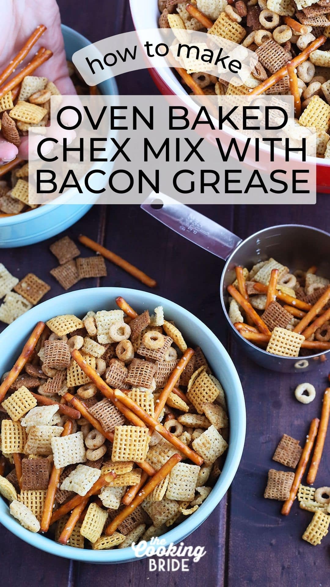 Oven Baked Chex Mix with Bacon Grease The Cooking Bride
