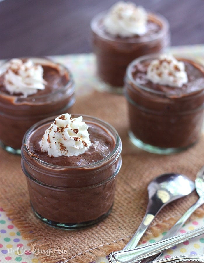 Espresso powder and semi-sweet chocolate transforms this creamy homemade chocolate pudding from a kid's snack to a truly decadent adult's dessert.