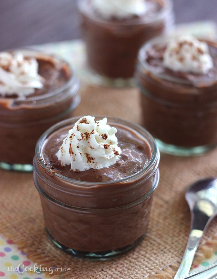 Espresso powder and semi-sweet chocolate transforms this creamy homemade chocolate pudding from a kid's snack to a truly decadent adult's dessert.