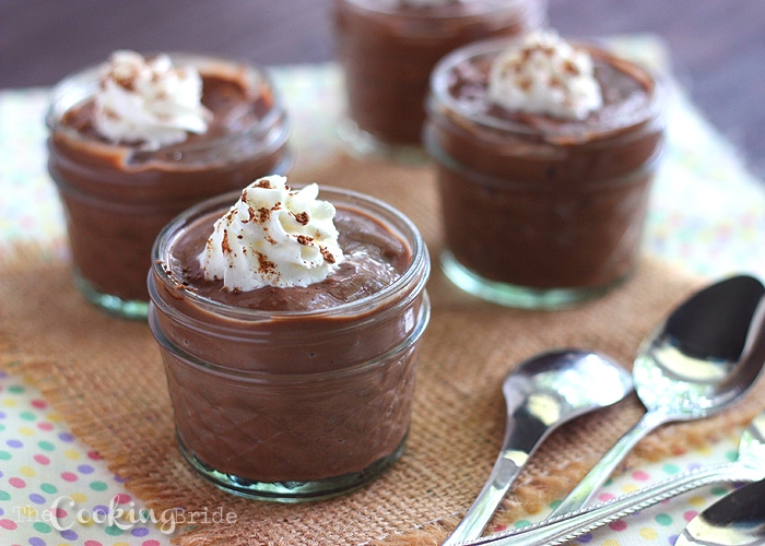 Espresso powder and semi-sweet chocolate transforms this creamy homemade chocolate pudding from a kid's snack to a truly decadent adult's dessert.