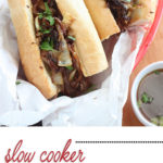 slow cooker French dip sandwiches