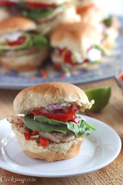 grilled chicken sliders