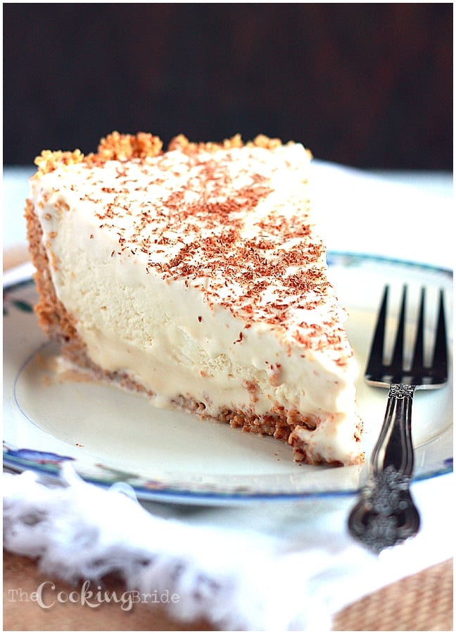 Frozen Brandy Alexander Pie - The Cooking Bride