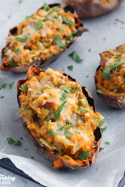 Twice Baked Sweet Potatoes | The Cooking Bride