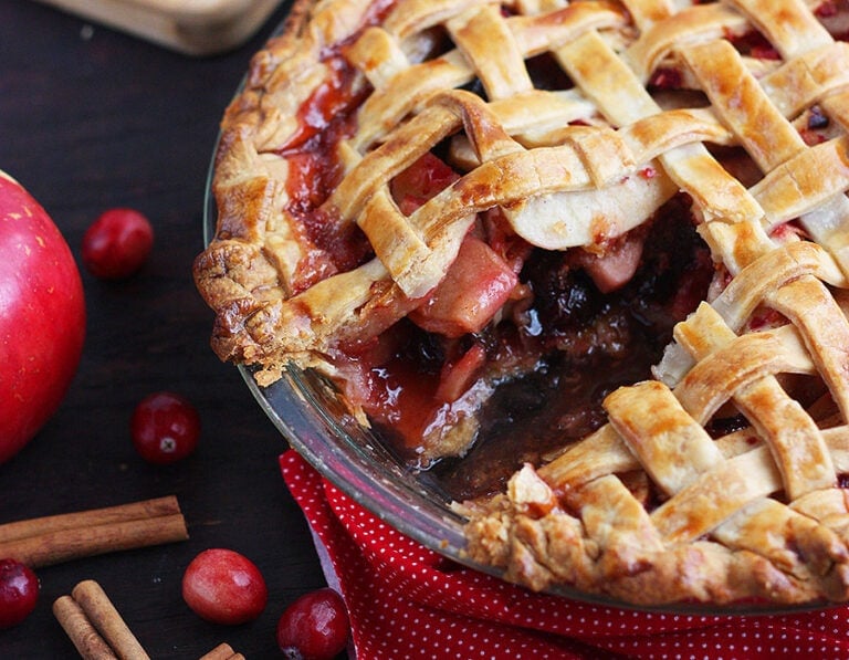 Lattice Cranberry Apple Pie