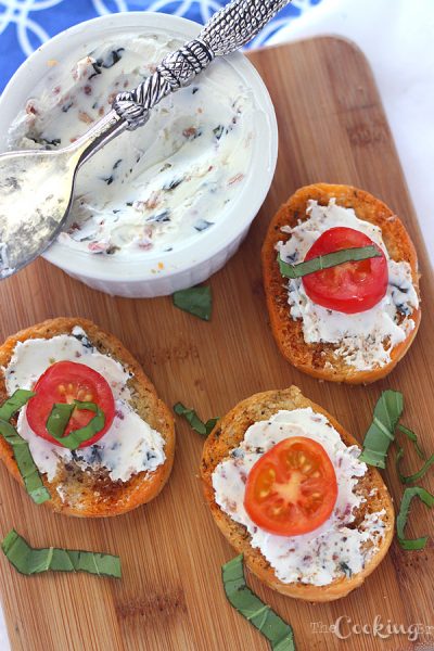 Bacon Tomato Basil Crostini