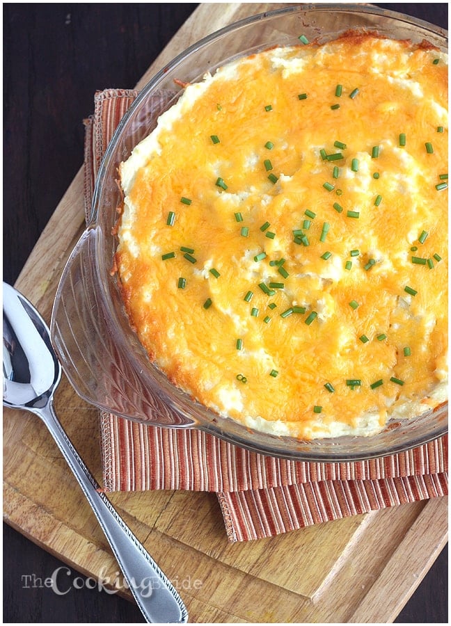 Cheesy Mashed Potato Casserole | The Cooking Bride