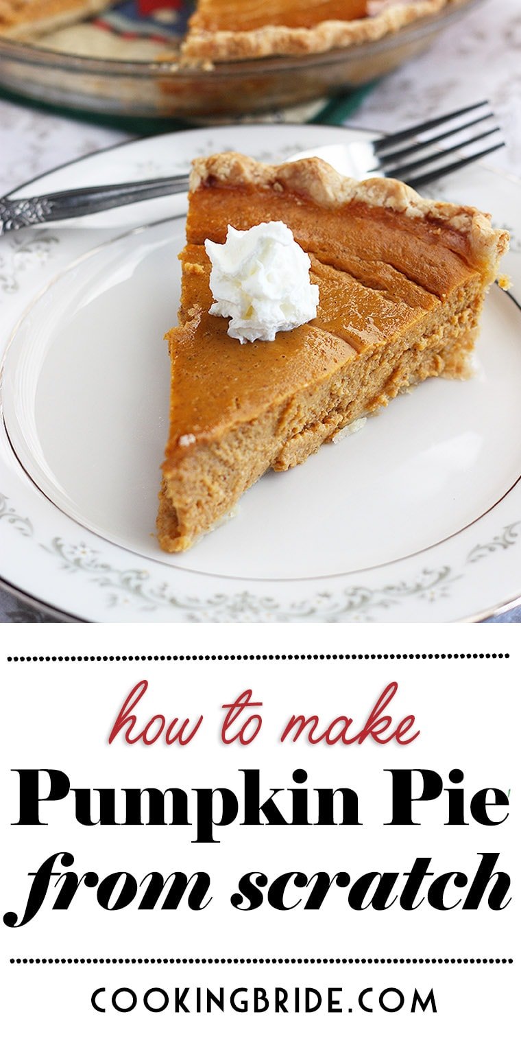 Looking for an easy pumpkin pie recipe you can made from scratch? This traditional recipe will be a hit on your Thanksgiving dessert table.