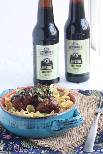 Beer Braised Meatballs - CookingBride.com