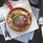 Looking for the perfect meat sauce for spaghetti? Look no further. This slowly simmered sauce is seasoned with fresh herbs and spices.