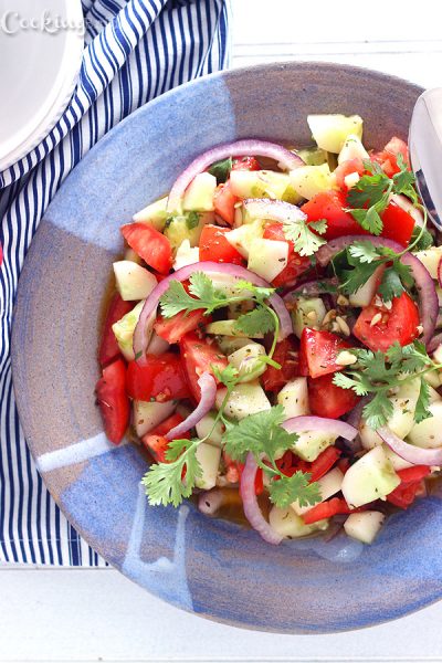 cucumber tomato salad recipe