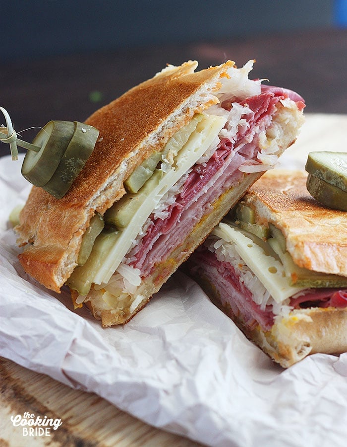 Cuban Reuben Sandwich - The Cooking Bride