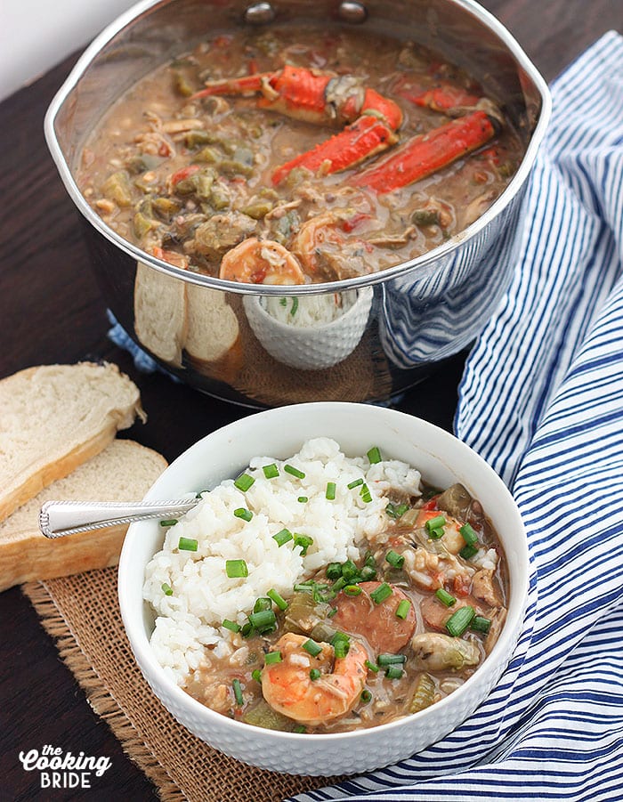 Seafood Shrimp Gumbo - The Cooking Bride