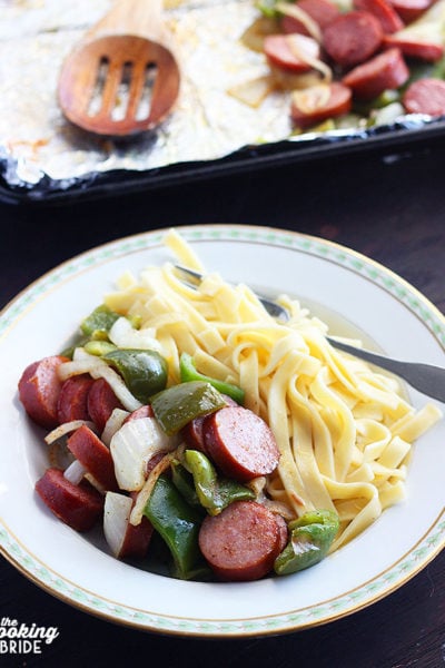 Smoked Sausage Sheet Pan Dinner