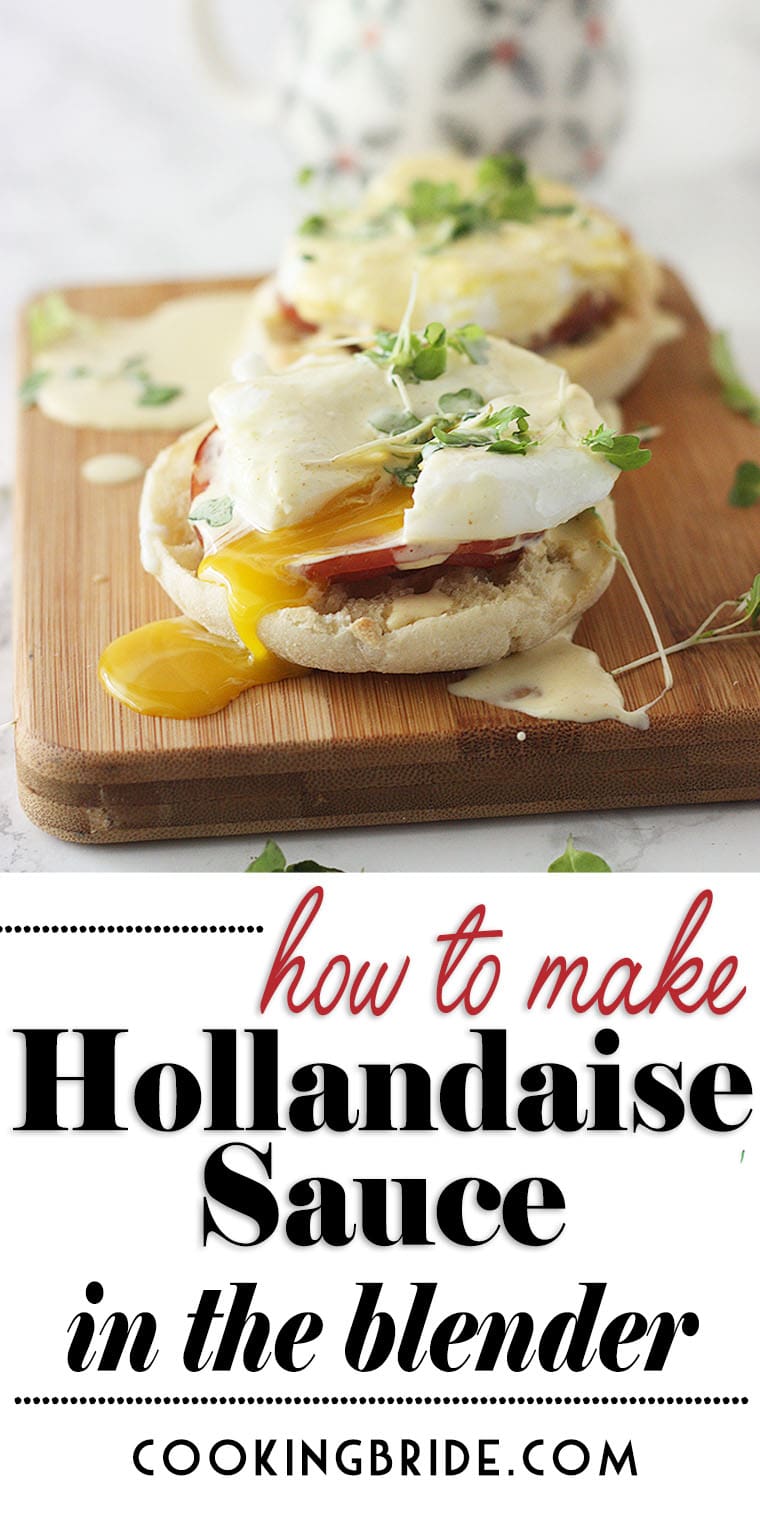 Homemade Hollandaise sauce doesn't have to be intimidating. Easy Hollandaise sauce in the blender is ready in minutes and requires no whisking!