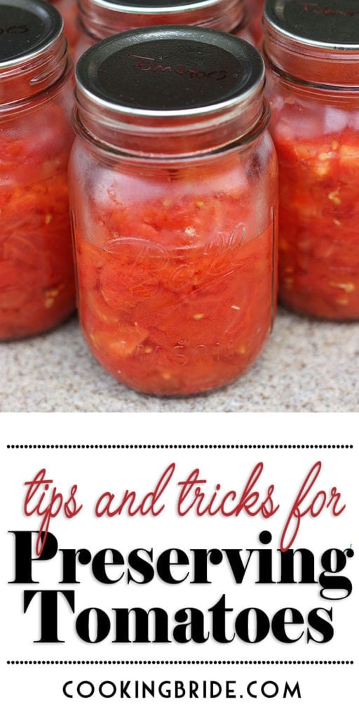 Preserving Tomatoes