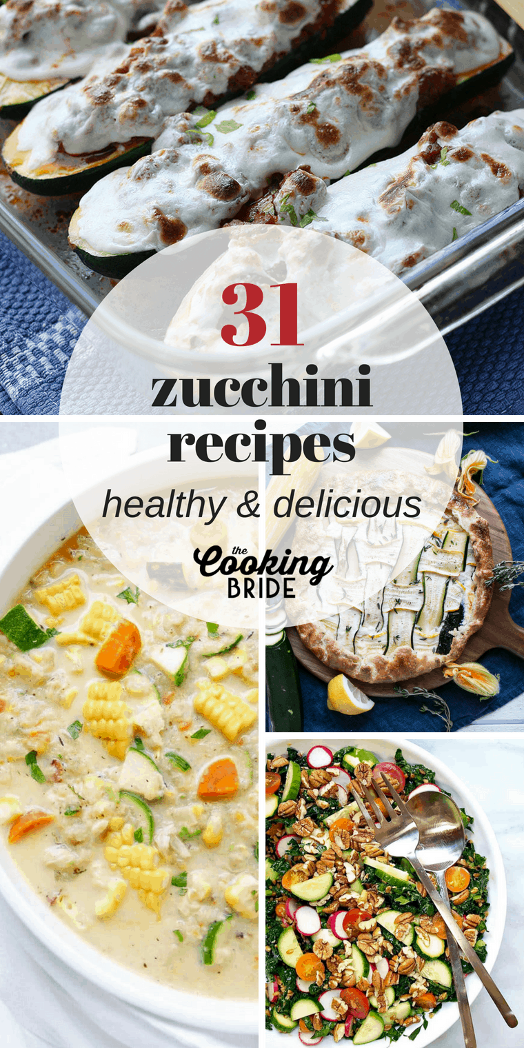 Add more heart healthy zucchini to your diet this summer with 31 of best zucchini recipes.