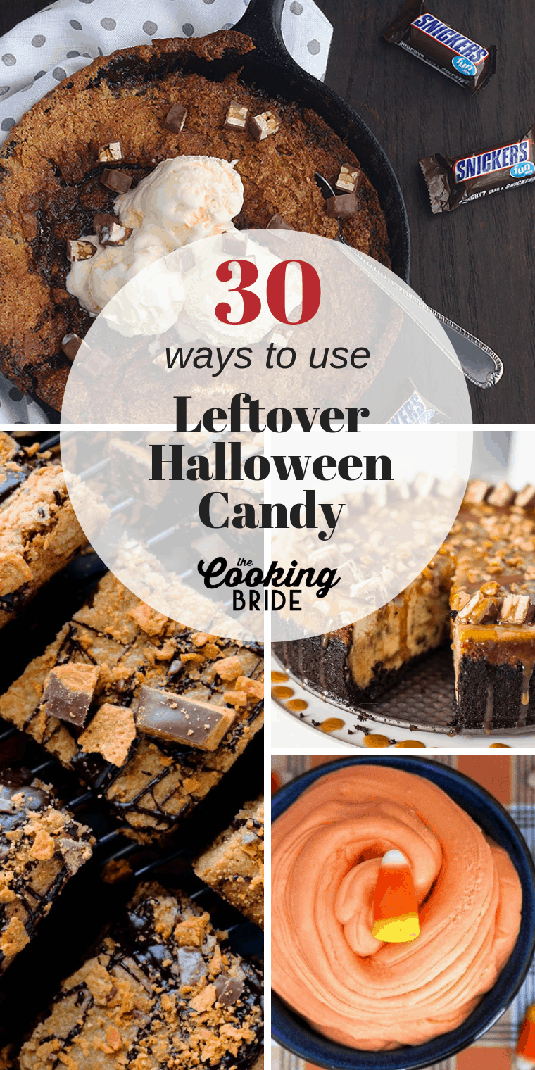 Searching for ways to get rid of your kid's leftover Halloween candy? These tasty recipes are a great way to get rid of those tempting sweet treats.