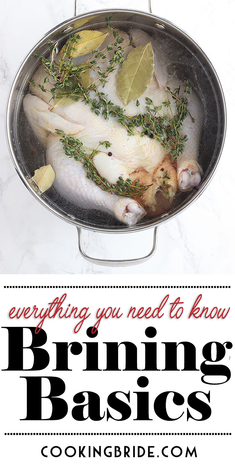 The secret to a moist, tasty bird is brining. It's a extra step you should never skip because it makes all the difference when it comes to flavor.