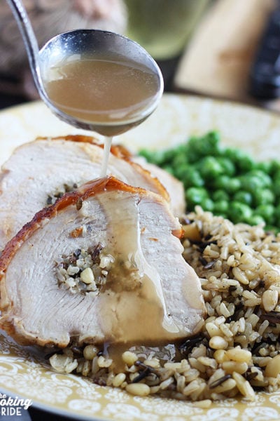 Wild Rice Stuffed Turkey Breast