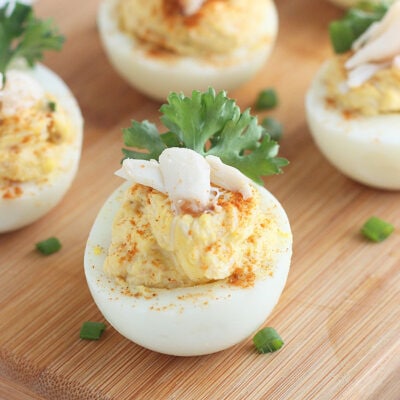 Crab Deviled Eggs