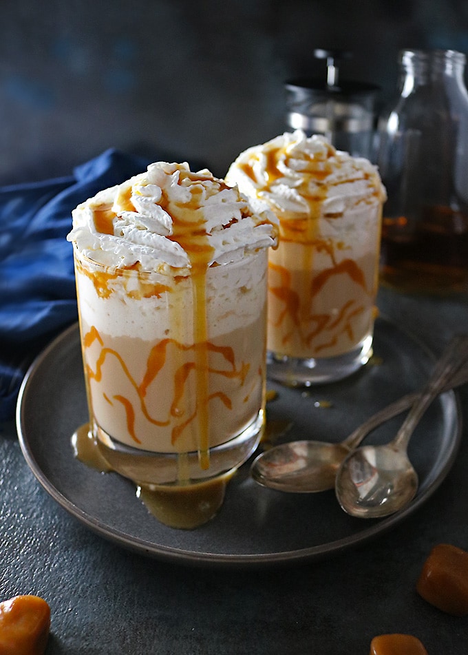 Ice Bourbon Salted Caramel Latte