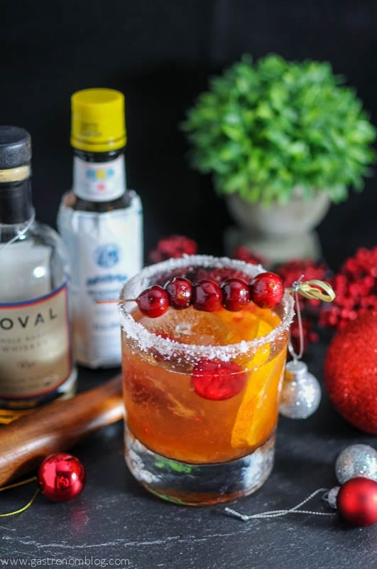 Cranberry Christmas Old Fashioned