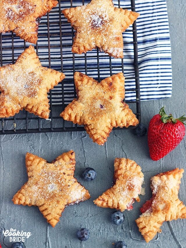 Patriotic Mixed Berry Fried Pies Recipe