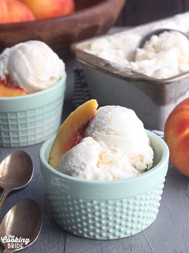 Homemade Peach Ice Cream Recipe