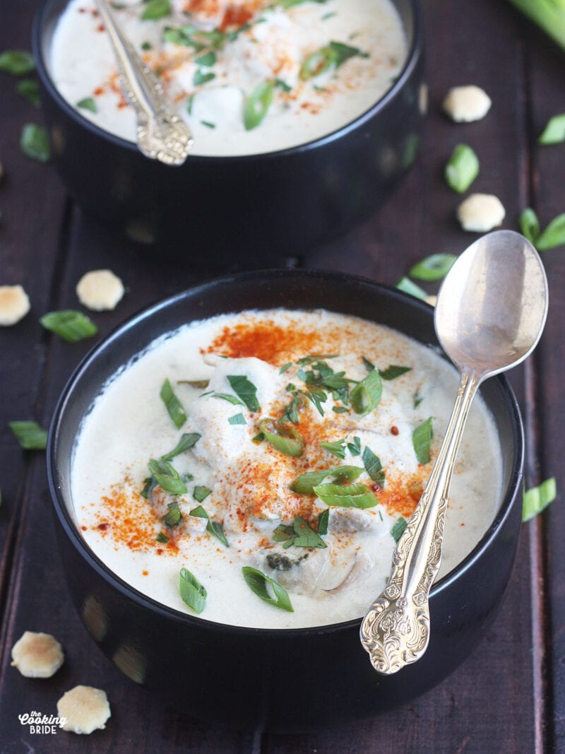 Oyster Stew - The Cooking Bride