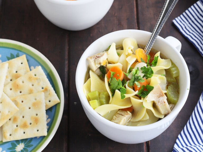 Hearty Chicken Noodle Soup from Scratch