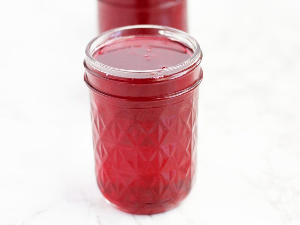 jar of plum jelly