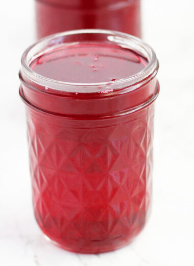 jar of plum jelly