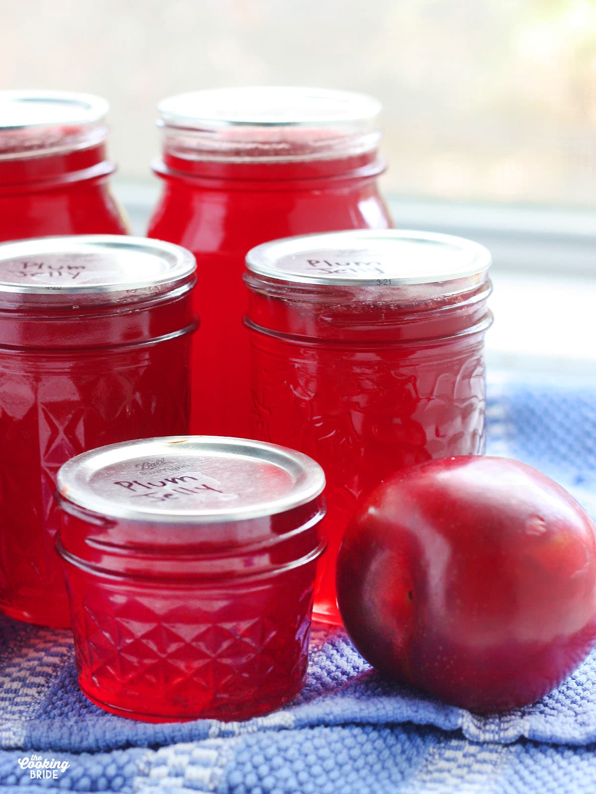 jars of plum jelly