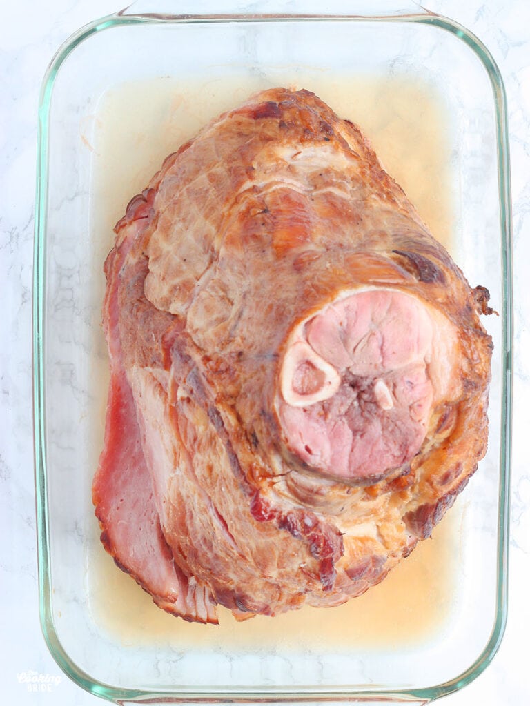 ham shank before roasting