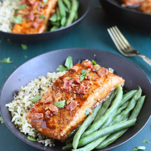 Molasses Glazed Cast Iron Salmon + VIDEO The Cooking Bride