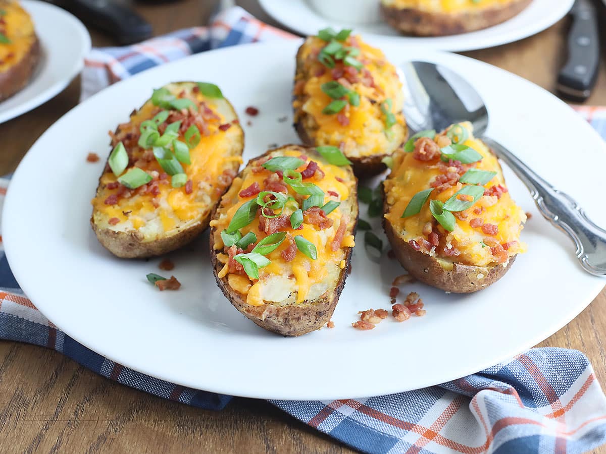 Twice Baked Potatoes + Video - The Cooking Bride