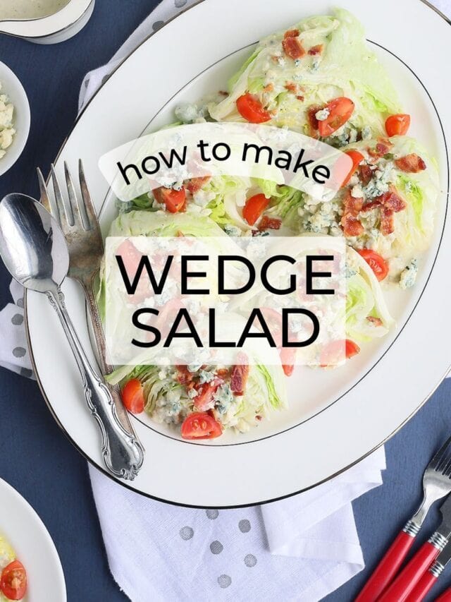 Summer Salad: Wedge Salad with Blue Cheese Dressing