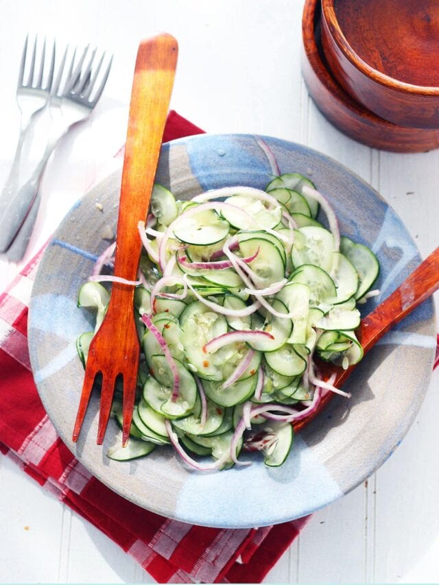 Marinated Cucumbers - The Wooden Skillet